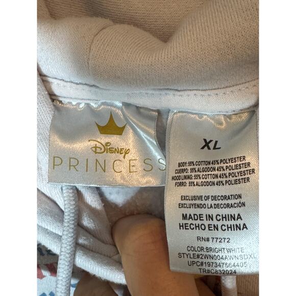 Disney Princess Snow White Hoodie / Pullover Women's XL White - Picture 9 of 13